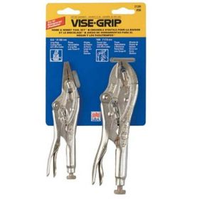 IRWIN Vise-Grip 6 & 7 in Alloy Steel Locking Pliers Set Silver 2 pk