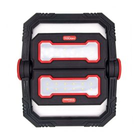 Hyper Tough 1000 Lumen Led Work Light, Folding Stand, Black, Red, Plastic