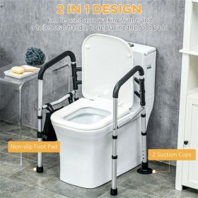 Toilet Grab Bar Toilet Safety Rails with Adjustable Height, Walking Aid